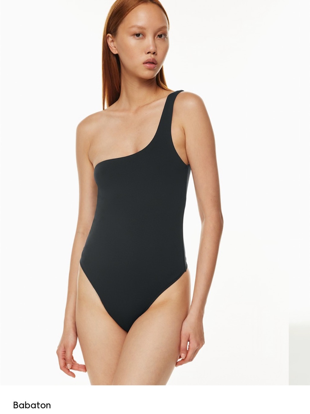 ARITZIA Contour One-Shoulder Bodysuit Black Size XS
